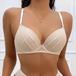 MS Bridal Pushup Lingerie Set Wired Padded