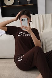 Summer Cotton Night Dress Casual PJ Suit