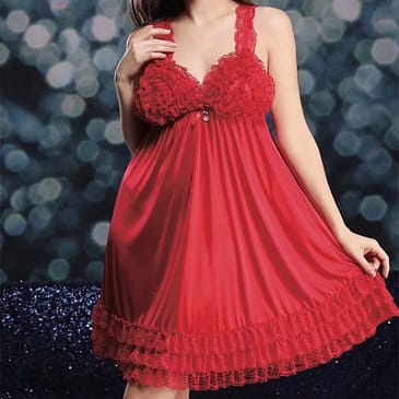 Ruffle Nighty Lingerie