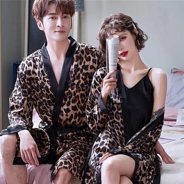 Leopard Couple Night Dress
