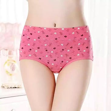 Mid Waist Cotton Underwear | Panty Briefs for women