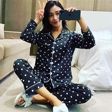 Polka Dot Night Suit