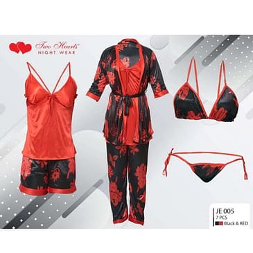 Gown Nighty with Bikini 7 Pcs