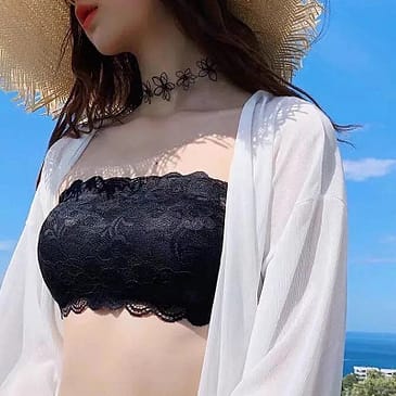 Soft Mesh Padded Strapless Bra