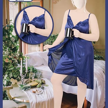 Two Hearts Front Open Nighty