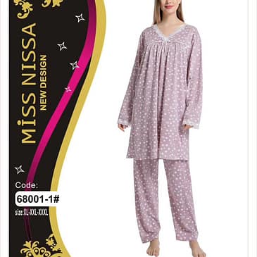 Long Shirt Soft Cotton Night Dress Daily Wear PJ
