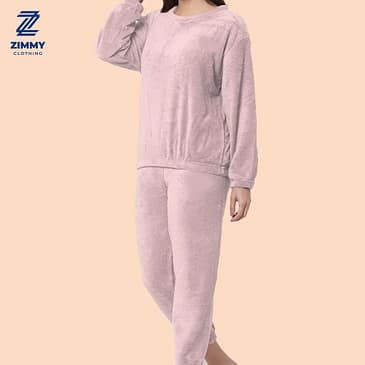 Basic Pink Coord Set Loungewear Night Suit PJ