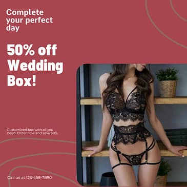 MS Wedding Lingerie Box Special Wedding Essential