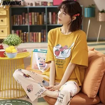 Summer Cotton Breathable Night Dress