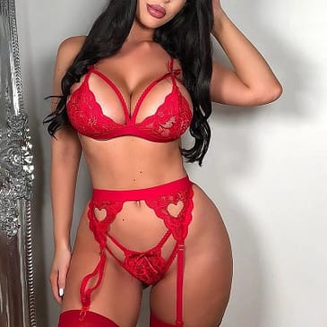 Sexy Red Garter Lingerie
