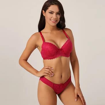Binnys Pushup Bra and Panty Set
