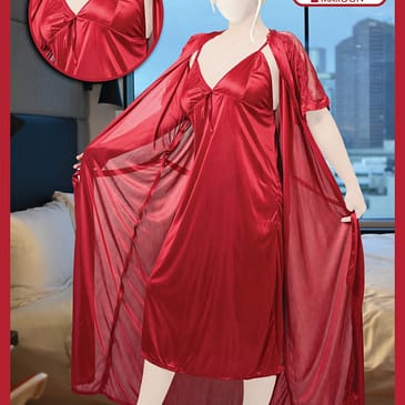 Two Hearts Barbie Gown Nighty