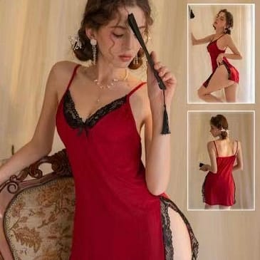 Side Slit Open Lace Lingerie