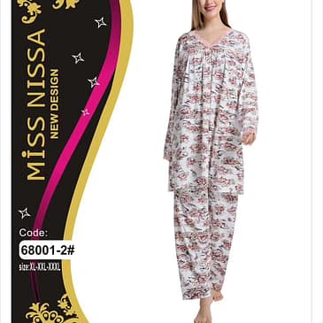 Warm Night Suit Long Shirt with Full Sleeves