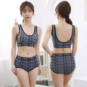 Breathable Sports Bra Panty Set