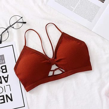 Cross Back Trendy Bralette Bra