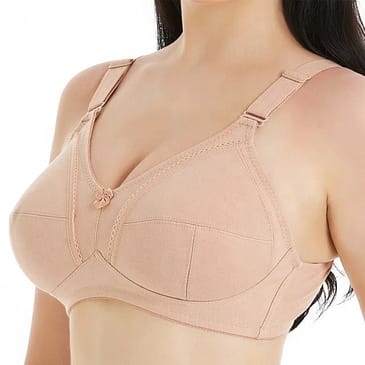 Full Coverage Cotton Bra Wide Strap