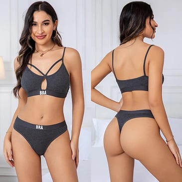 Sports Bra Panty Set Cotton Swear Absorbent