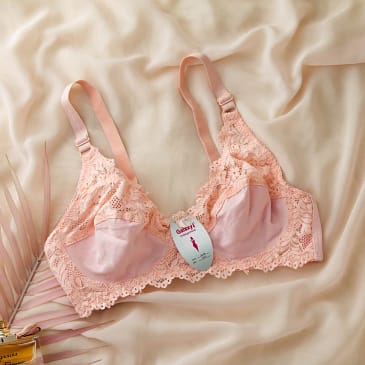 Soft Cotton Lace Bra Daily Wear Non Padded Wireless