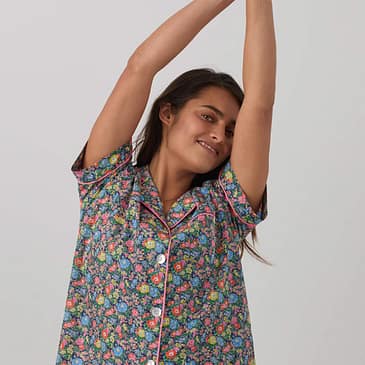 Casual Chic Floral Night Dress Casual Loungewear Suit