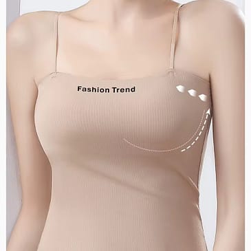 "Fashion Trend" Ribbed Sports Bralette - Seamless & Padded Crop Top