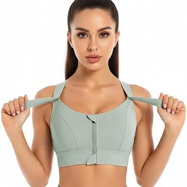 MSK High Impact Sports Bra with Adjustable Waist and Shoulder Band