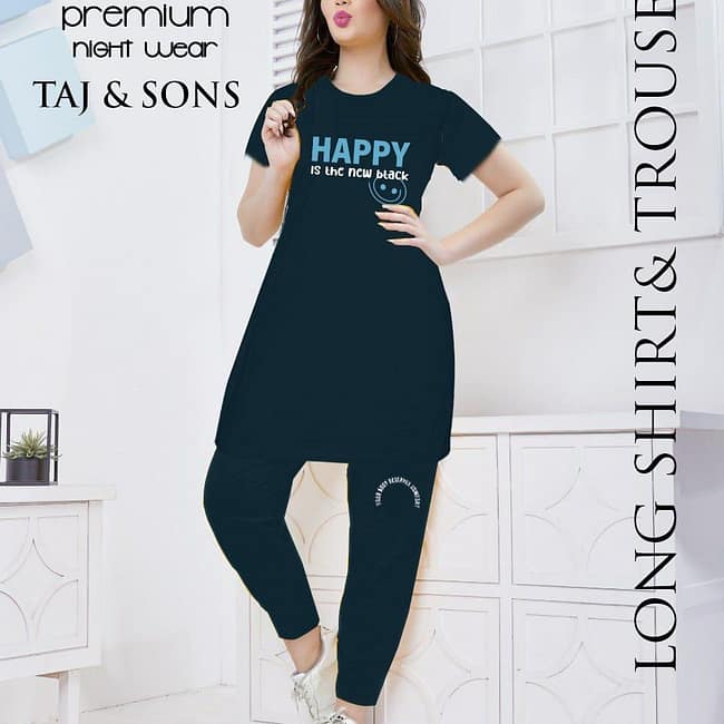 Long Shirt Summer Cotton Night Suit